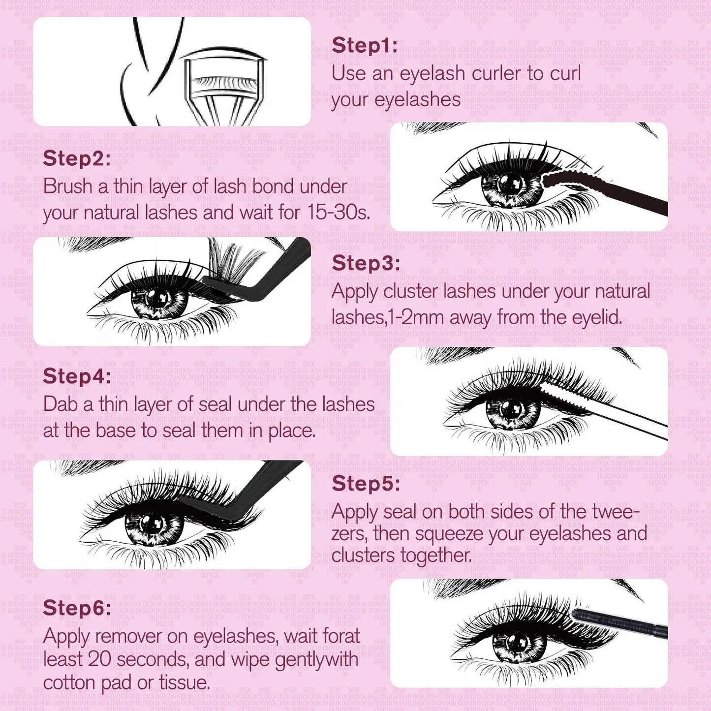 OKAYLOVE Manga-Fox Lash Clusters Kit