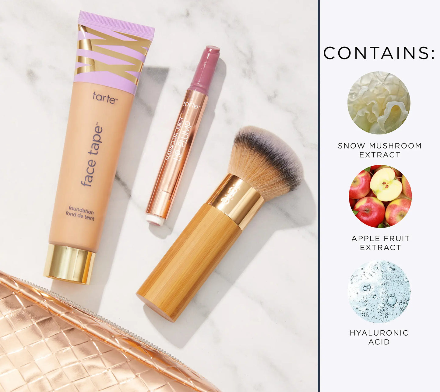 tarte Super- Size Face Tape Foundation 3-Pc Kit with Bag