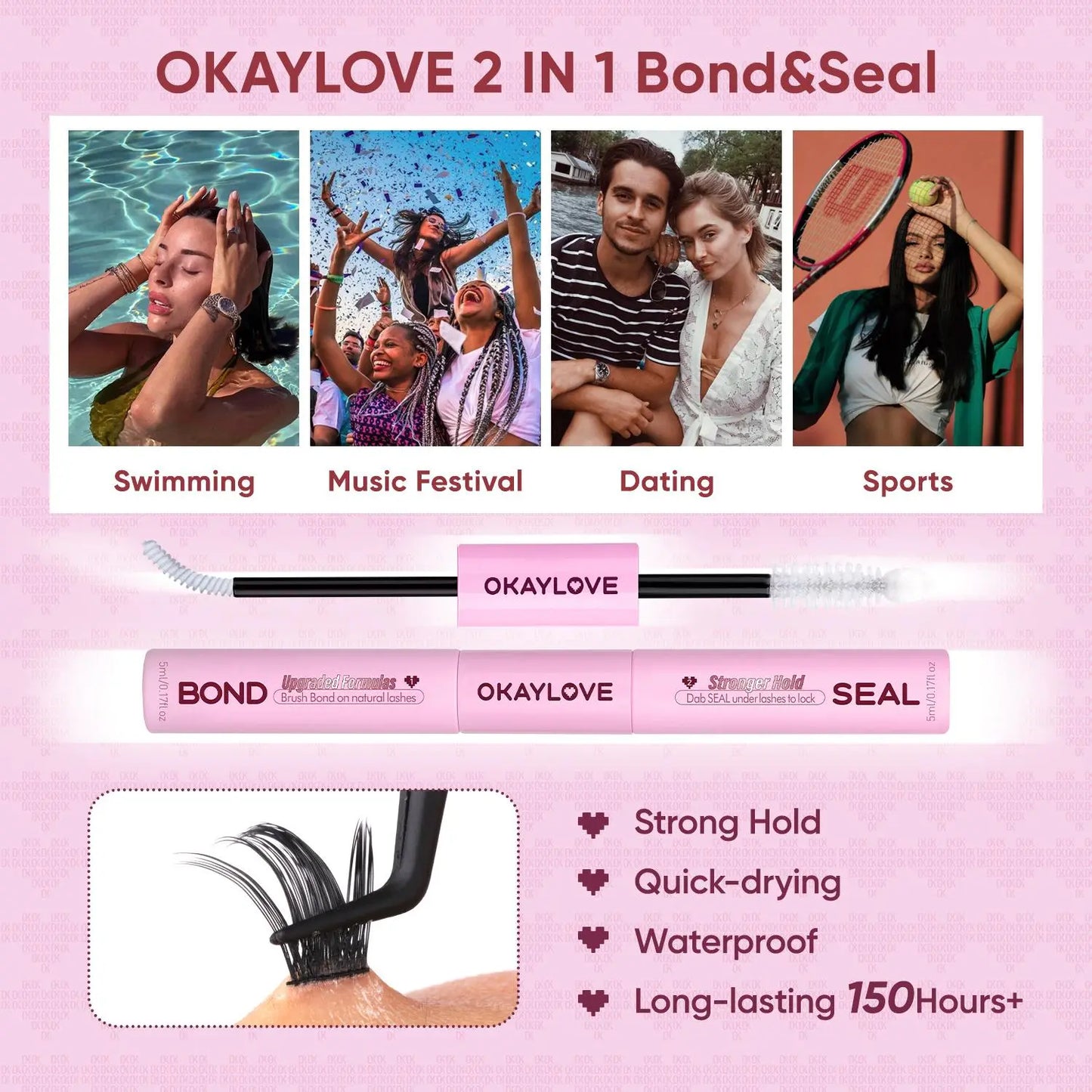 OKAYLOVE Manga-Fox Lash Clusters Kit
