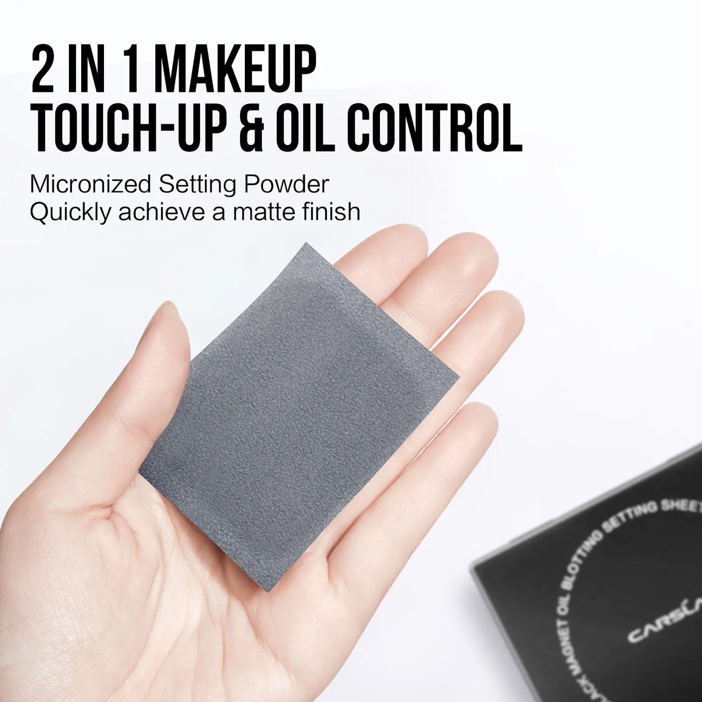 CARSLAN Black Magnet Oil Blotting Setting Sheet