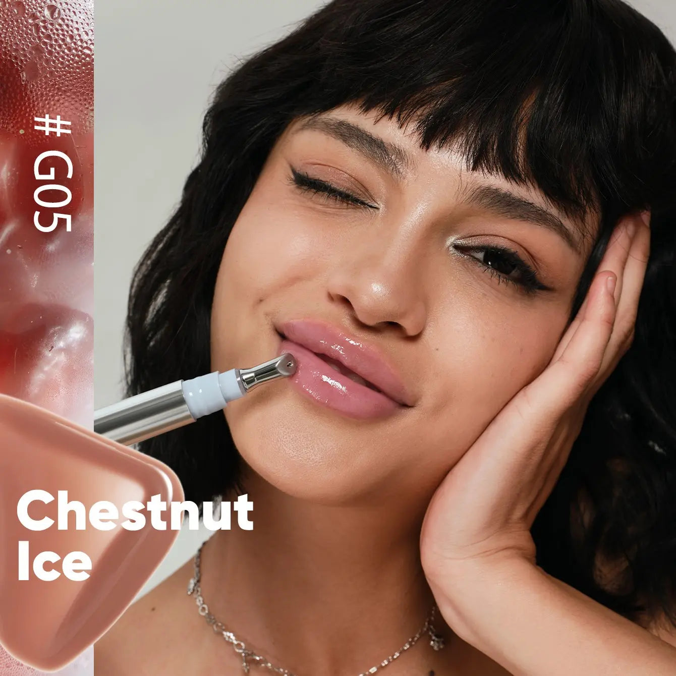 JUDYDOLL Watery Essence Lip Glaze, Blur, Mirror Lip Stain, Glossy, Moisturizing, Liquid Lipstick, Non-Drying, Tinted Lip Oil, Plumping, Diverse Shades, Not Easy To Fade, Cosmetics, Makeup, Blooming Beauty, Mother's Day Gift, Summervibes
